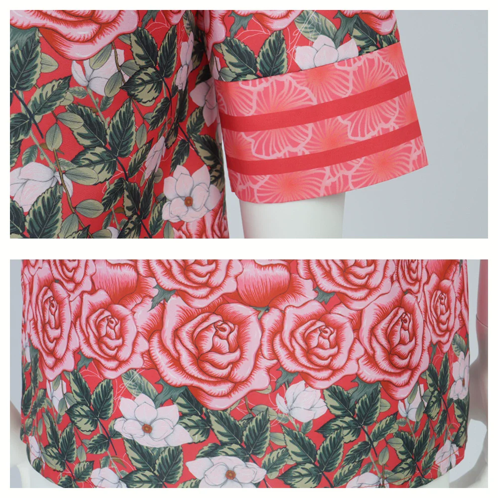 أزياء غسل الفم Daisuke التأثيرية أزياء غسل الفم التأثيرية Daisuke قميص الأزهار للهالوين زي لعب الأدوار للرجال والكبار