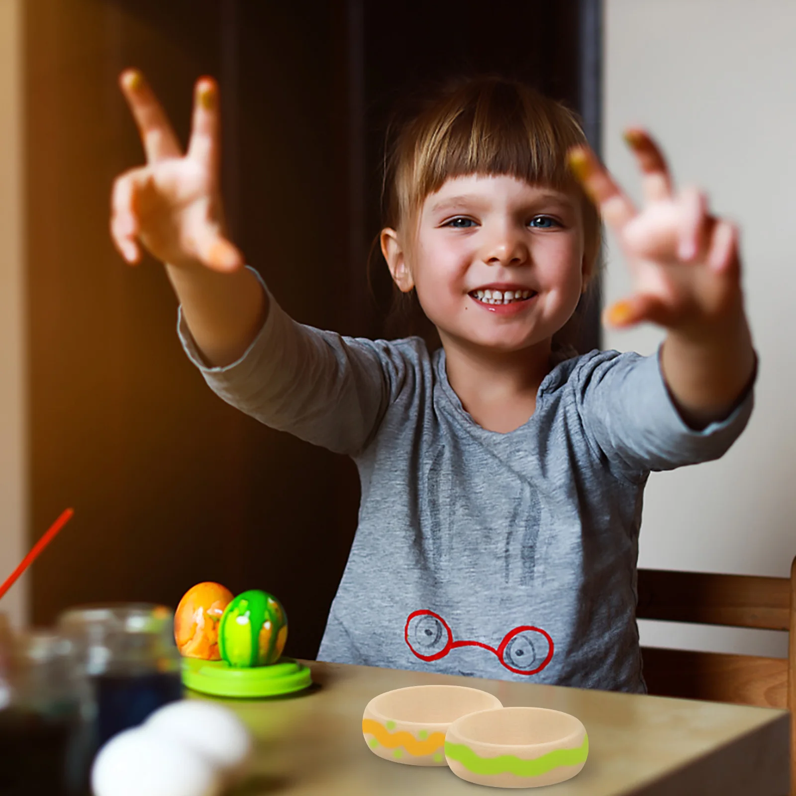 

4pcs Wooden Bangle Bracelets Unfinished Natural Round Diy Craft For Kids Adults Wood Rings For Diy Projects Wooden Craft