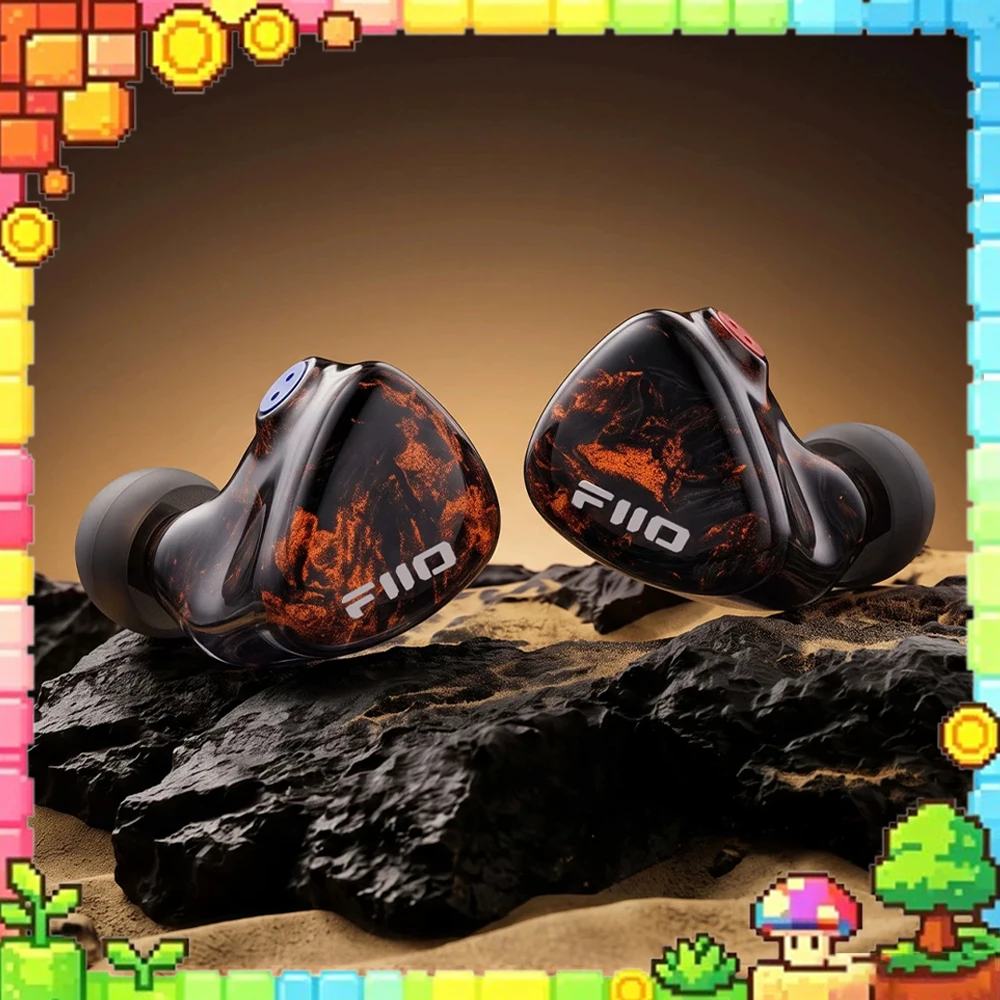 FiiO FX25 7-Driver Hybrid IEM, 1 Dynamic + 2 Knowles BA +4 EST Electrostatic In-Ear Monitor, HiFi Earphone 0.78 2pin Cable