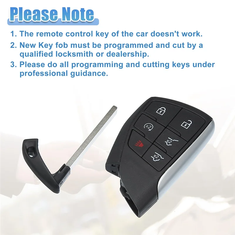 

Smart Key Fob Remote For Suburban Tahoe YGOG21TB2 Keyless Entry Remote Control 49 Chip 6 Button 433 Mhz Replacement-A0