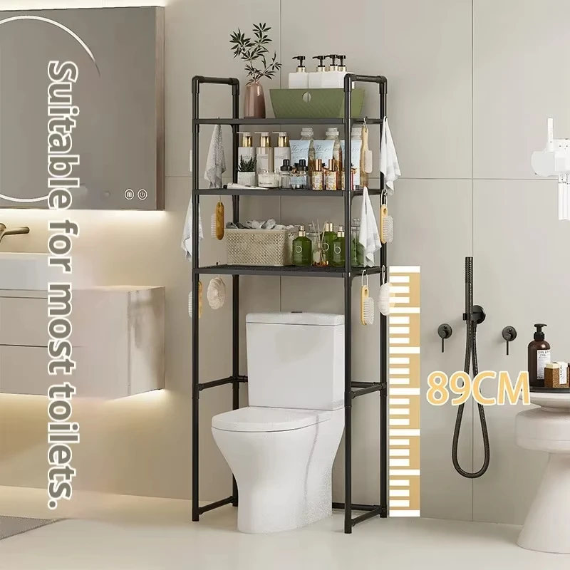 Estante de almacenamiento para inodoro, estante de almacenamiento para el baño, estante para lavadora no poroso de pie, estante de cocina multicapa para ahorrar espacio