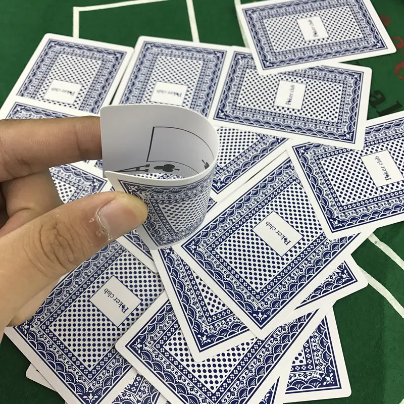 10 PCS/Set Baccarat Texas Hold'em Plastic Waterproof Scrub Playing Cards Poker Club Cards Board Games 2.48*3.46 inch Yernea