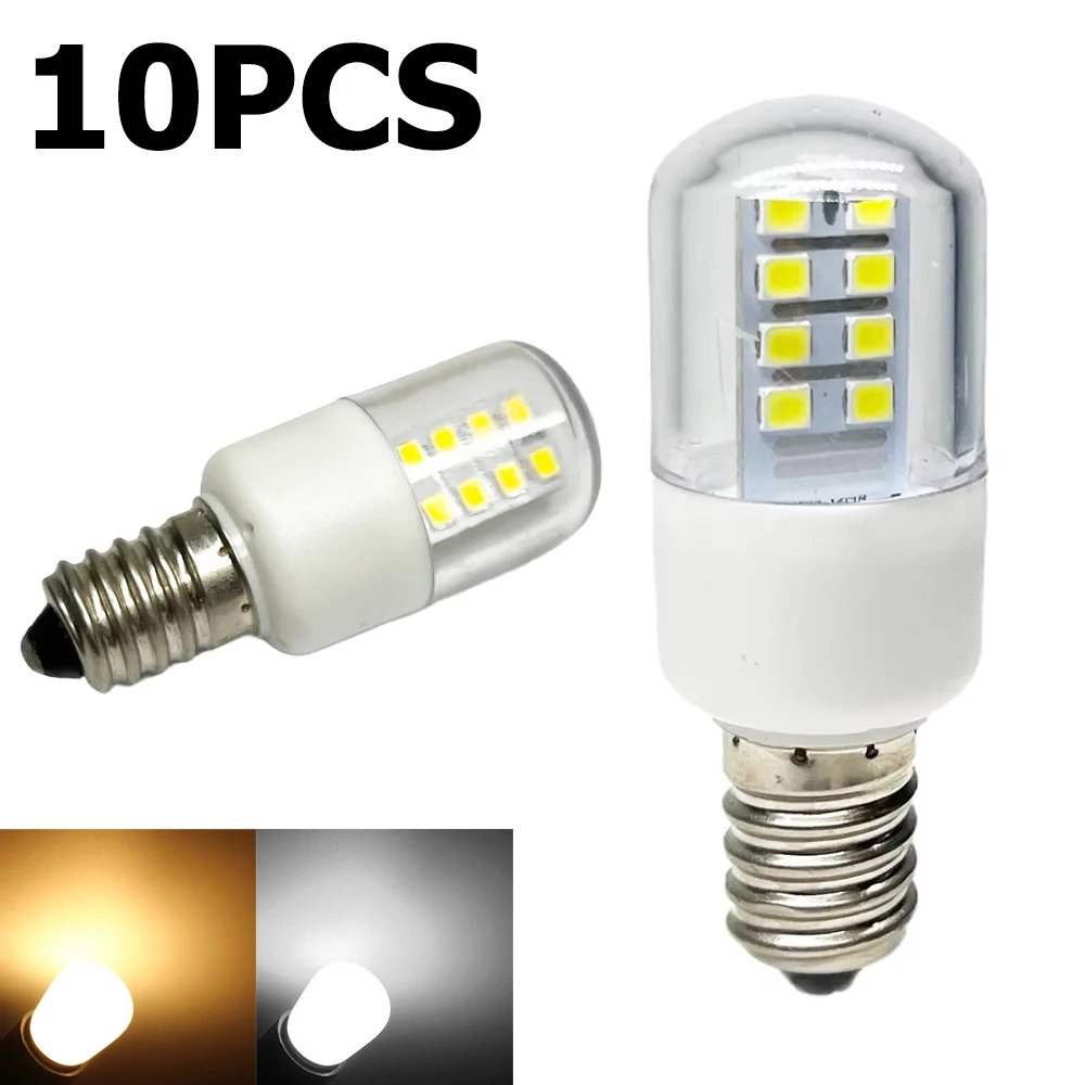 

10X T22 LED Corn Light Bulb 2W Freezer White Fridge E14 20W Equivalent 220volt Home Lamp Indicator 360Degree Lighitng Angle Bulb