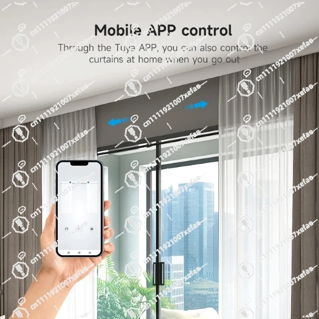6M 7 1m Smart Electric Curtain Track Auto Remote Control Silent Motorized