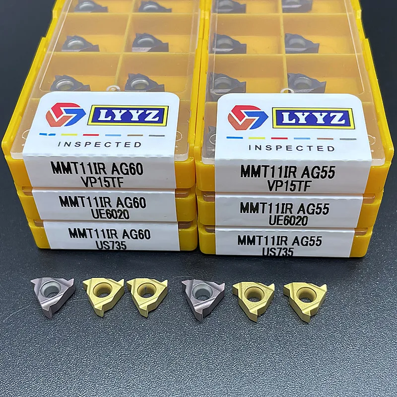 MMT11IR/er AG55 VP15TF/US735/UE6020スレッド旋削工具超硬インサートcnc旋盤スレッド旋削インサート