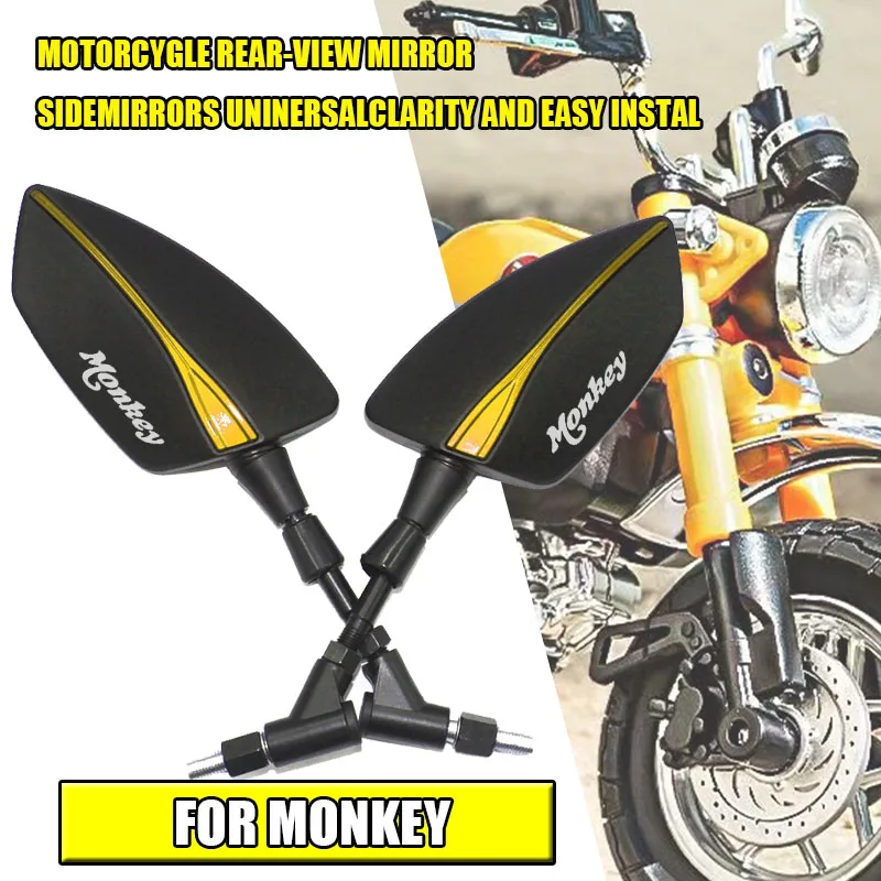 For Monkey 125 Z125 Z 125 Z120 Monkey125 2018-2024 8MM-10MM Motorcycle Accessories Side Rearview Mirror Adjustable Mirrors Part