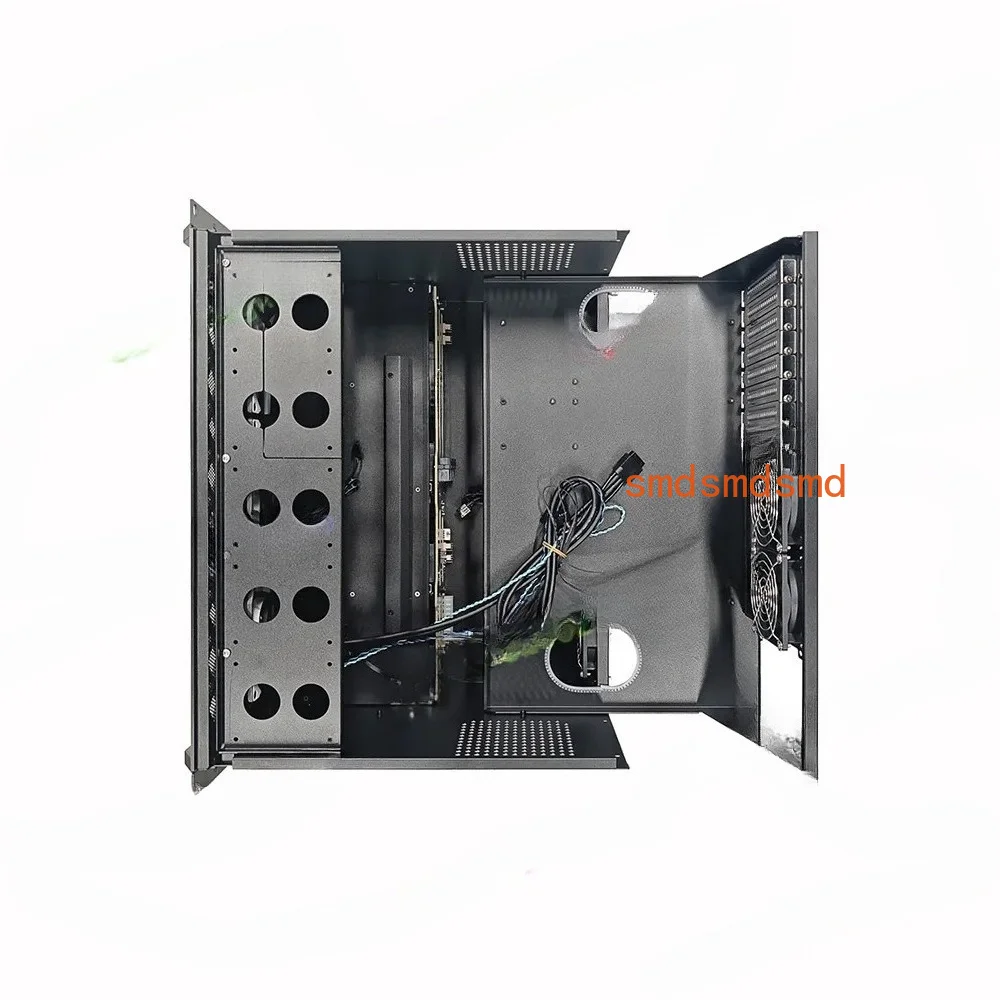 12-Disk for  NAS Chassis Rack Storage Server 360 Water Cooling Support for ATX main board  power full height card slot