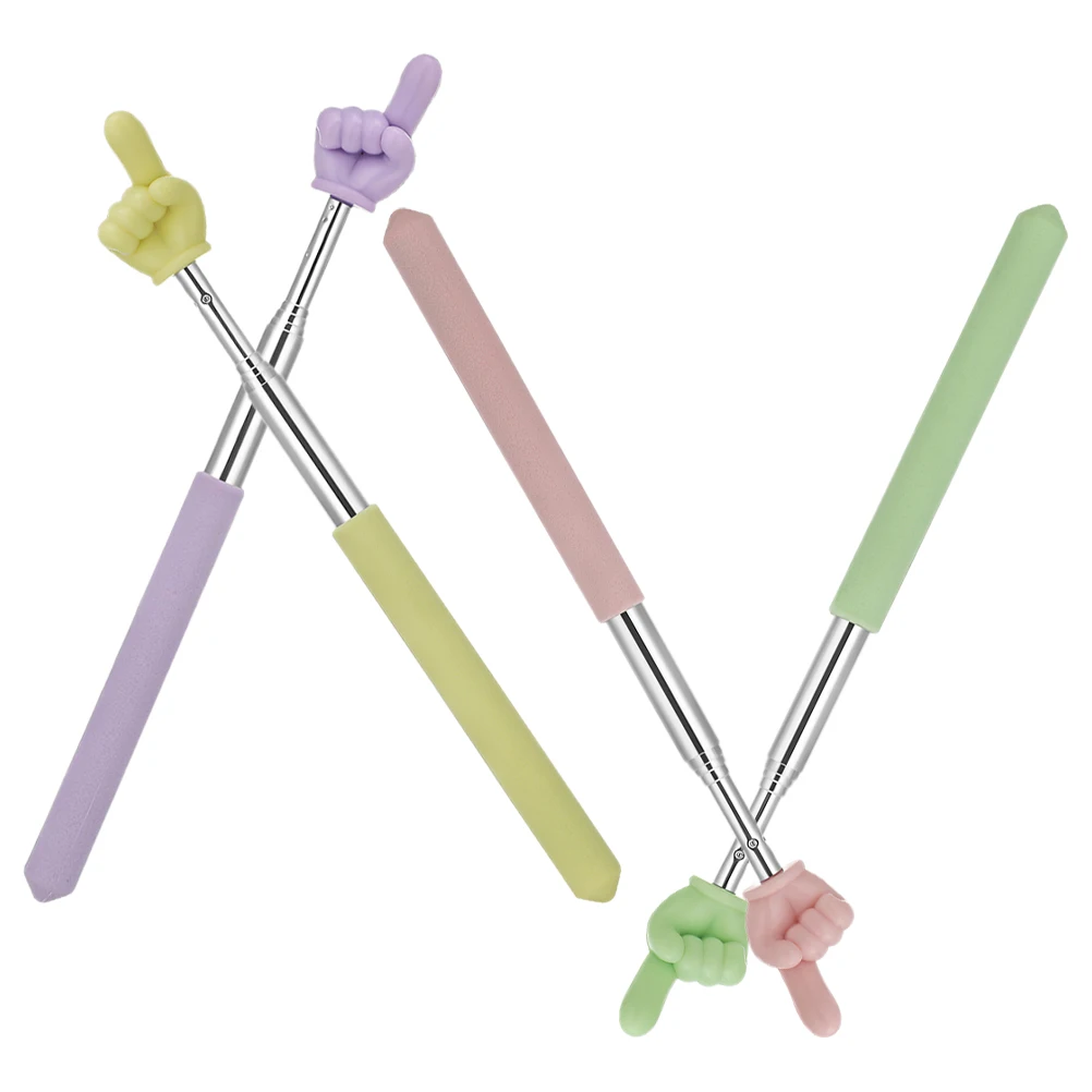 

4pcs Telescoping Pointer Stick Adjustable 21cm 68cm Teaching Aids Kids Reading Presenter Tools Classroom Accessories