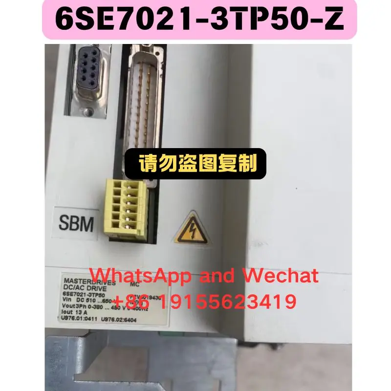 Used 6SE7021-3TP50-Z Driver Functional test OK
