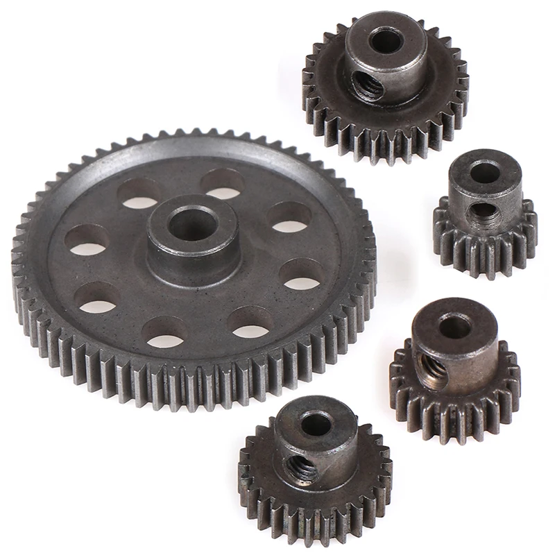 New.11184 Metal Diff Main Gear 64T 11181 Motor Pinion Gears 21T Truck 1/10 RC Parts HSP BRONTOSAURUS Himoto Amax Redcat Exceed