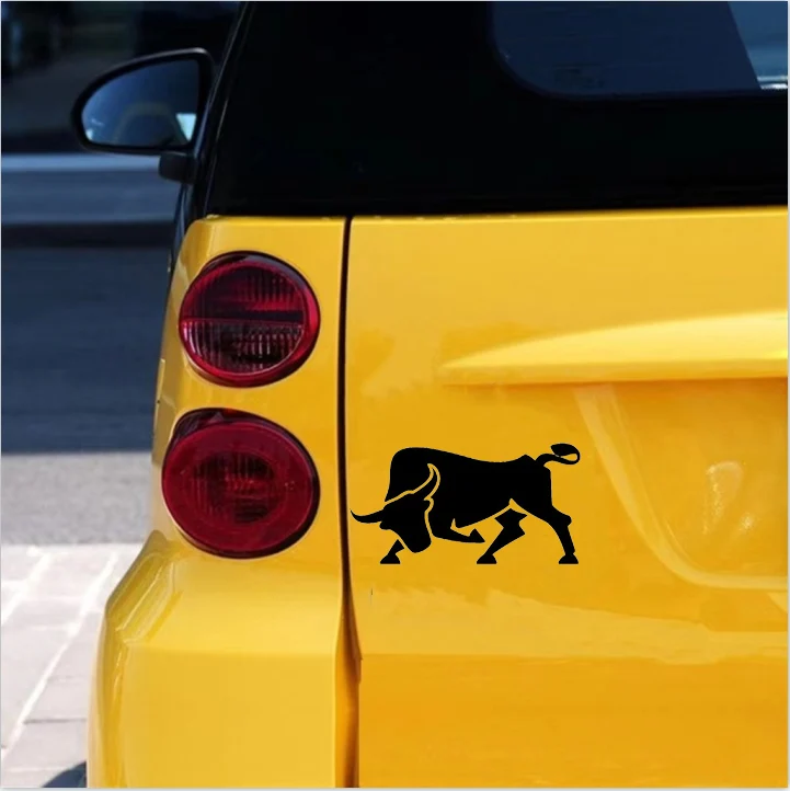 Personalized animal cattle creative body stickers, reflective bullfighting sports sticker scratches decoration sticker popular