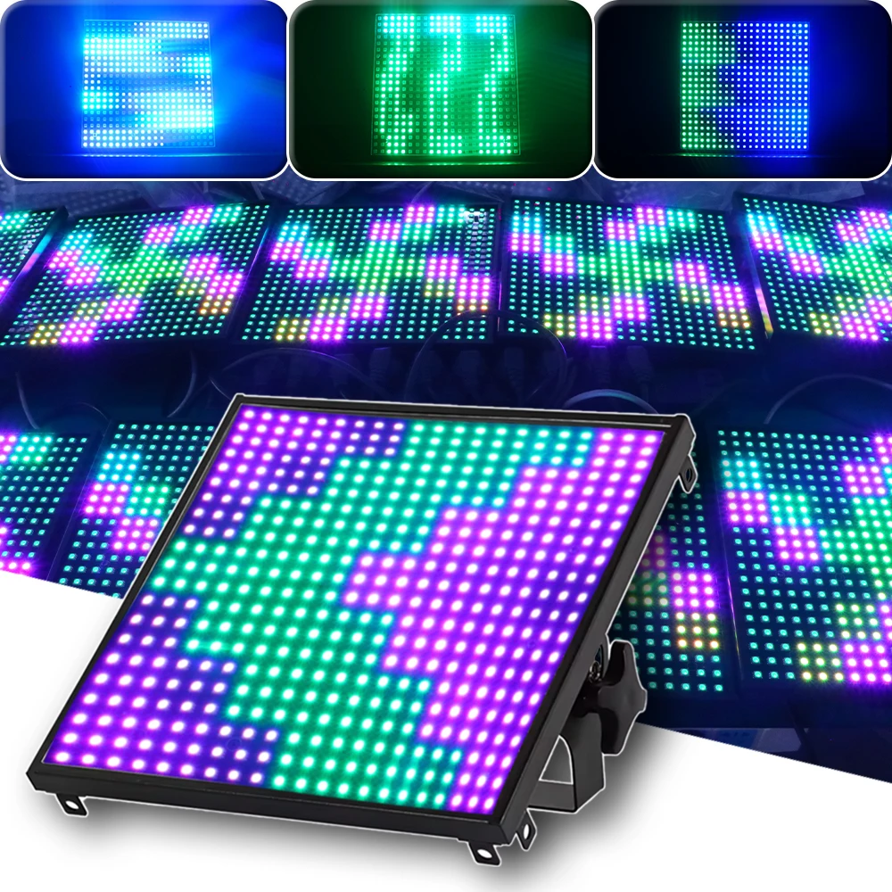 1/4/8Pcs/lot YUER 441 LED Strobe Light 147 Segment RGB Full Color Pixel Lights Flat Lights Segment Festival Party Christmas ﻿