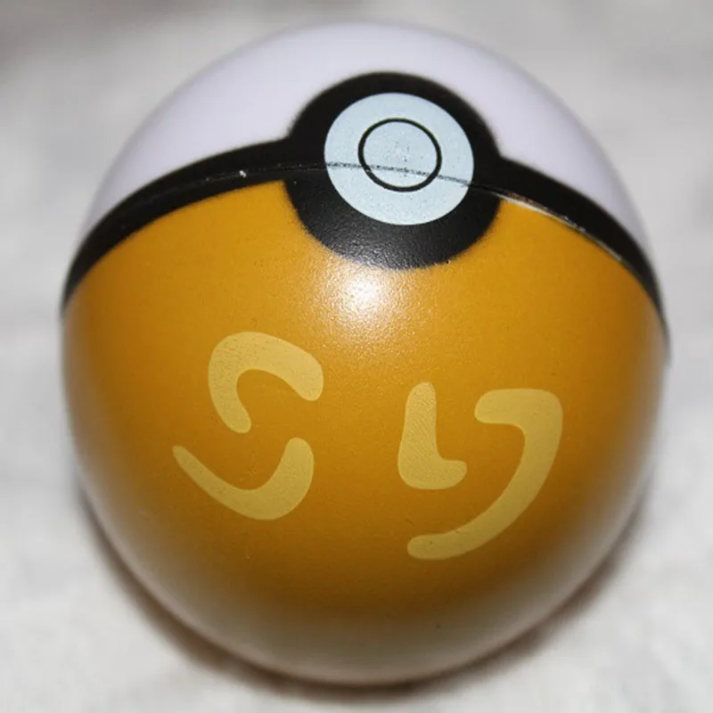 Pokémon 3D Pokeballs, 6cm, Multicolor Suave, Animal Cristal, Action Figure Colecionável, Bola do Jogo, Presente de Natal, 3 Estilos