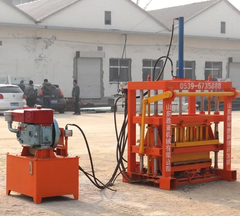 Hot sell Shengya QT4-30 Diesel Hydraulic Concrete Hollow Solid Interlock Block Making Machine Brick Making Machinery
