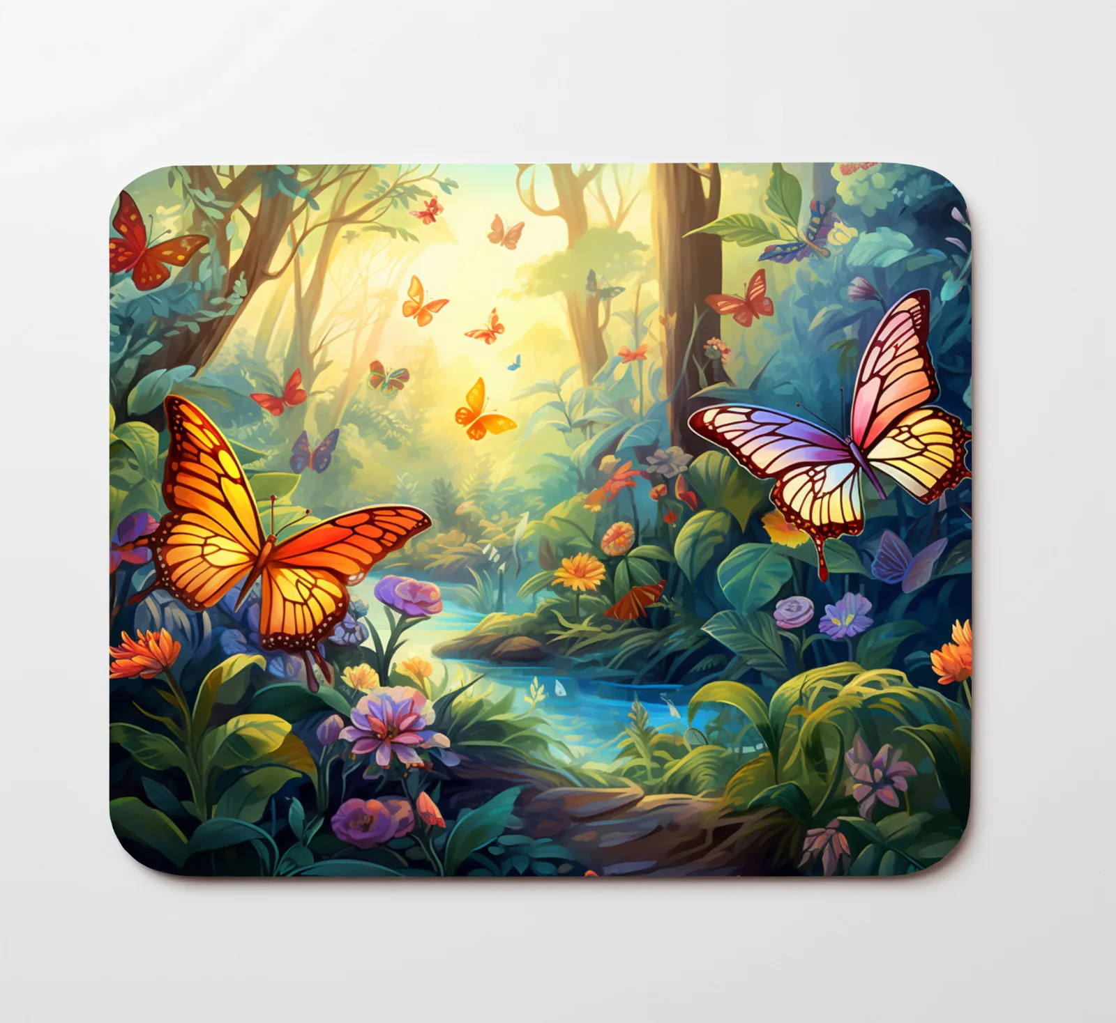 

Butterfly Flower River Mouse Pad gaming minipc computer High quality desk pad notebook rubber non-slip keyboard multiple models