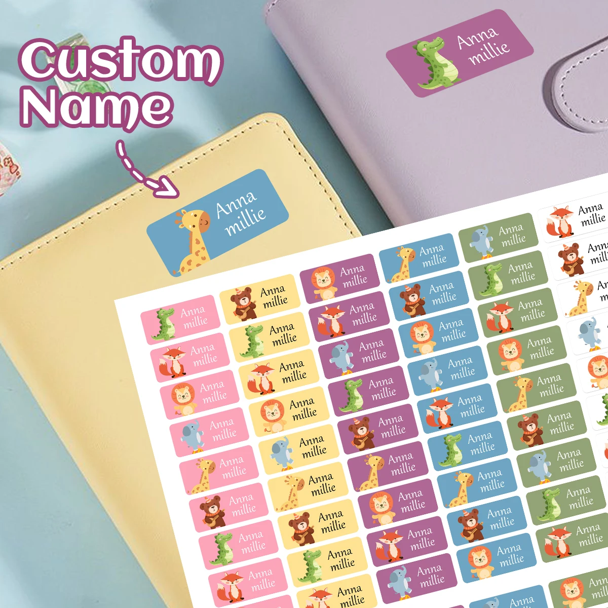 Baby Nursery Labels - Custom Waterproof Stickers, Personalized Name Labels