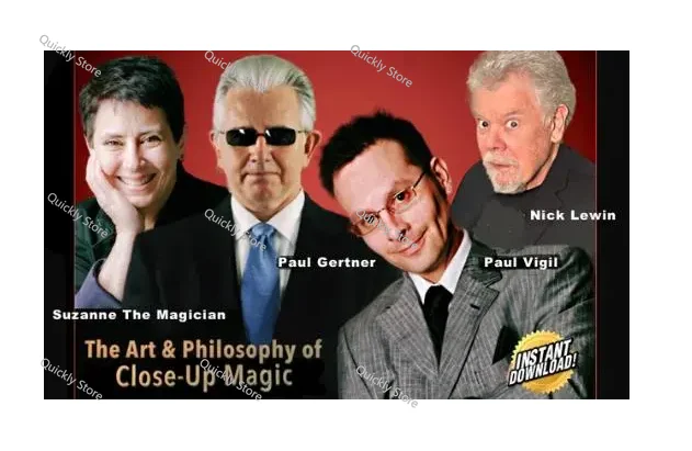 

Nick Lewin Paul Gertner Paul Vigil and Suzanne The Magician - The Art & Philosophy of Close-Up Magic Magic tricks