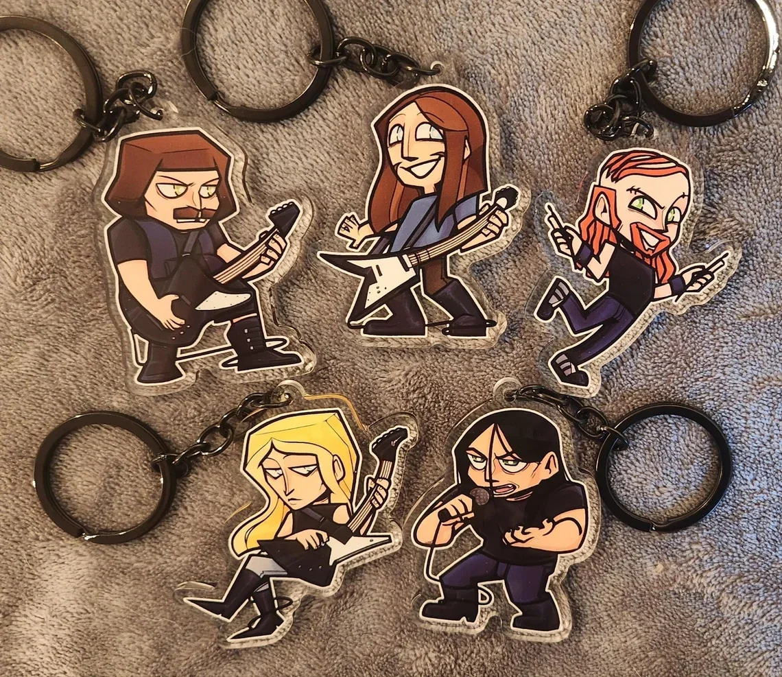 Metalocalypse Dethklok Acrylic Keycharm Officially Licensed Anime Keychain Collectible Accessory