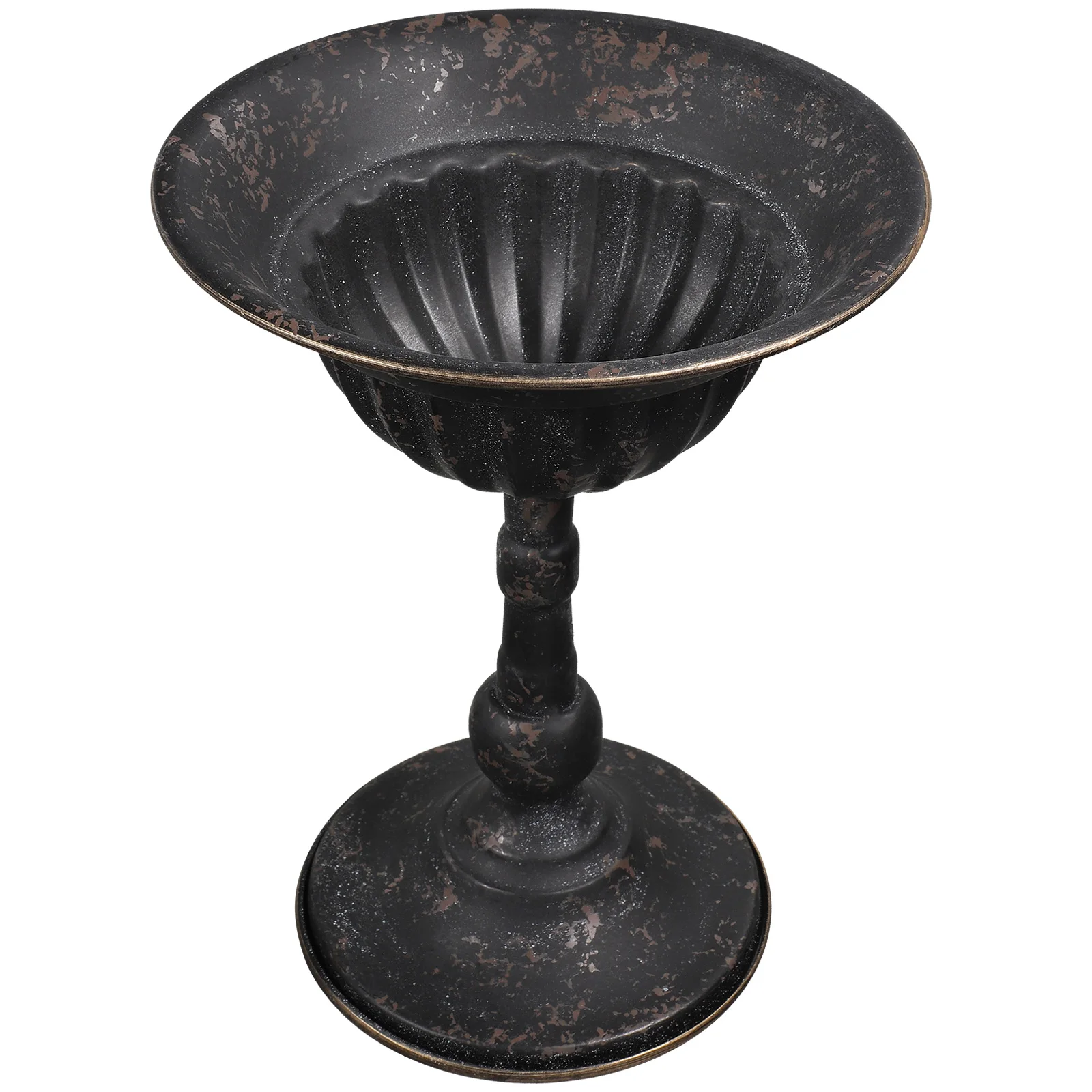 

Vintage Iron Flower Vase Trophy Metal Decorative Home Office Centerpiece Wedding Banquet Table Arrangement Stable
