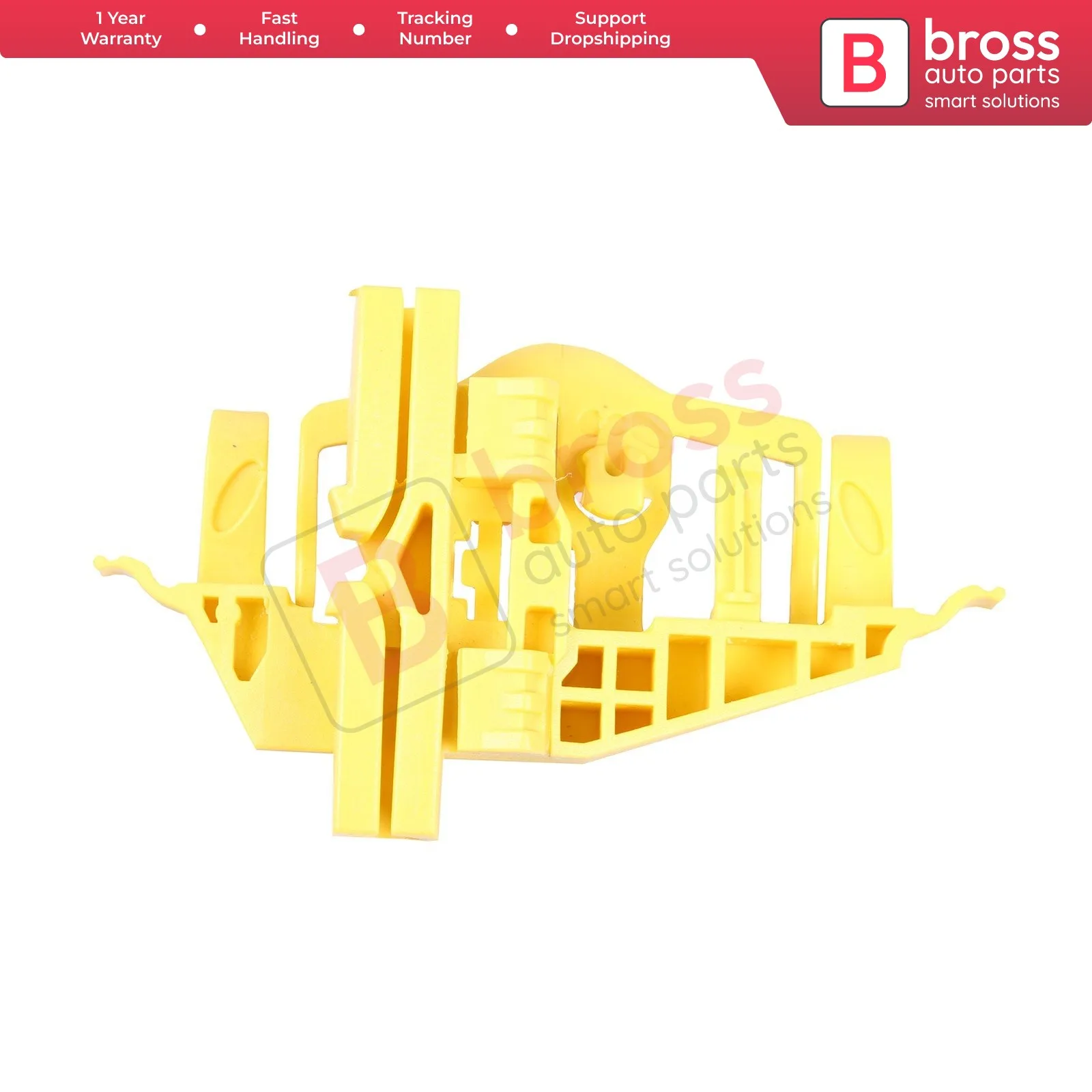 Bross BWR751 Elektrische Ruitbediening Regulator Clips Voor Of Achter Rechts Deur 51810879, 51814130 Voor Fiat Doblo MK2 Opel Combo D