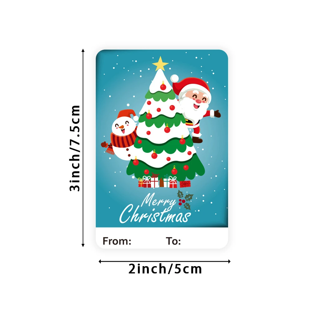 Child Name Label Custom Sticker Wedding Merry Christmas School Notebook X123