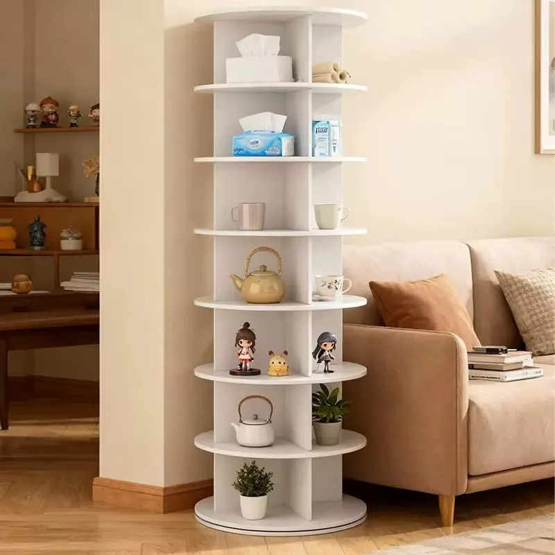 OEM ODM Multi Tier Rotating Shoe Rack Tower Spinning Display Revolving 360 Carousel Vertical Storage Heavy Duty Recyclable