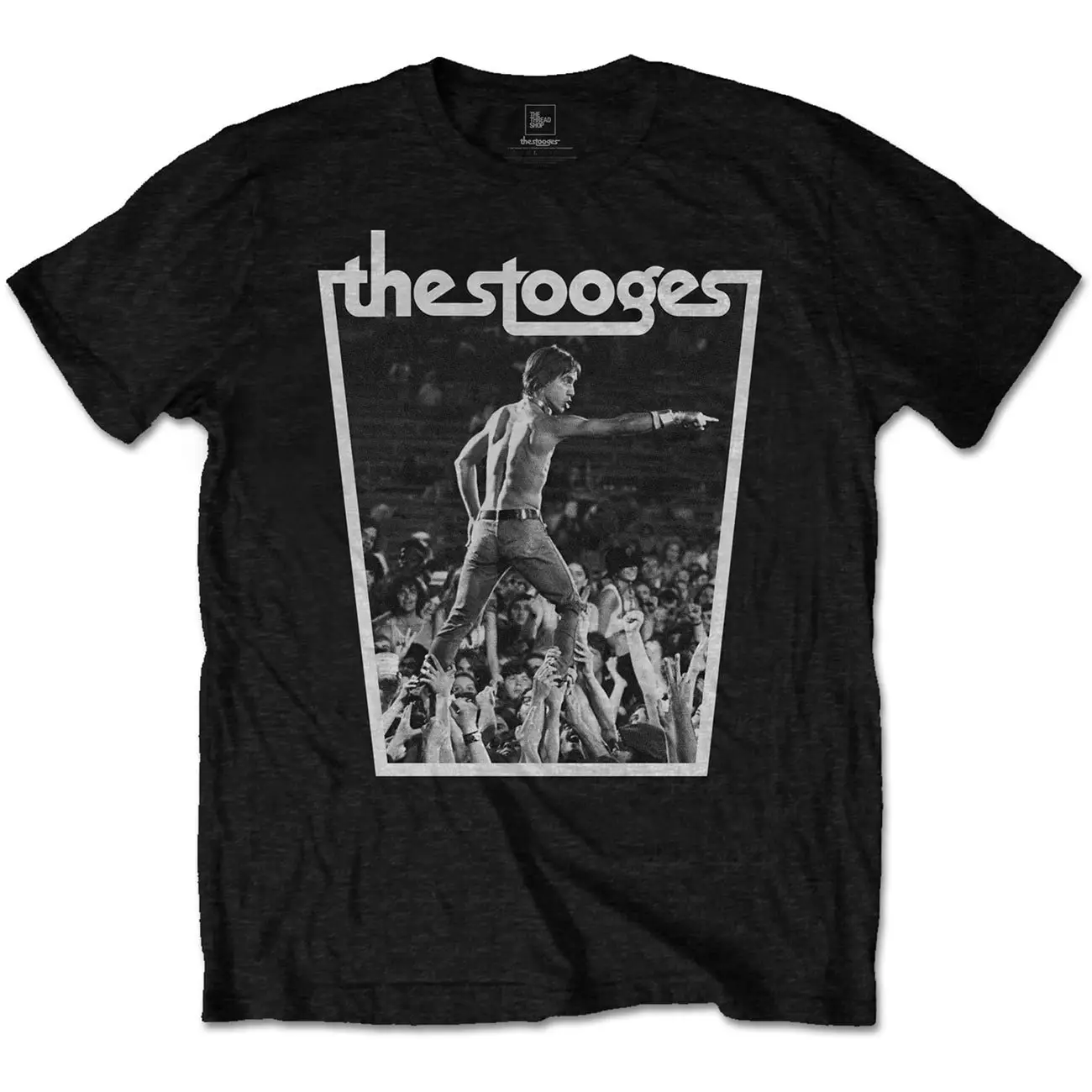 Iggy The Stooges Crowd Walk Black T shirt Officially Licensed