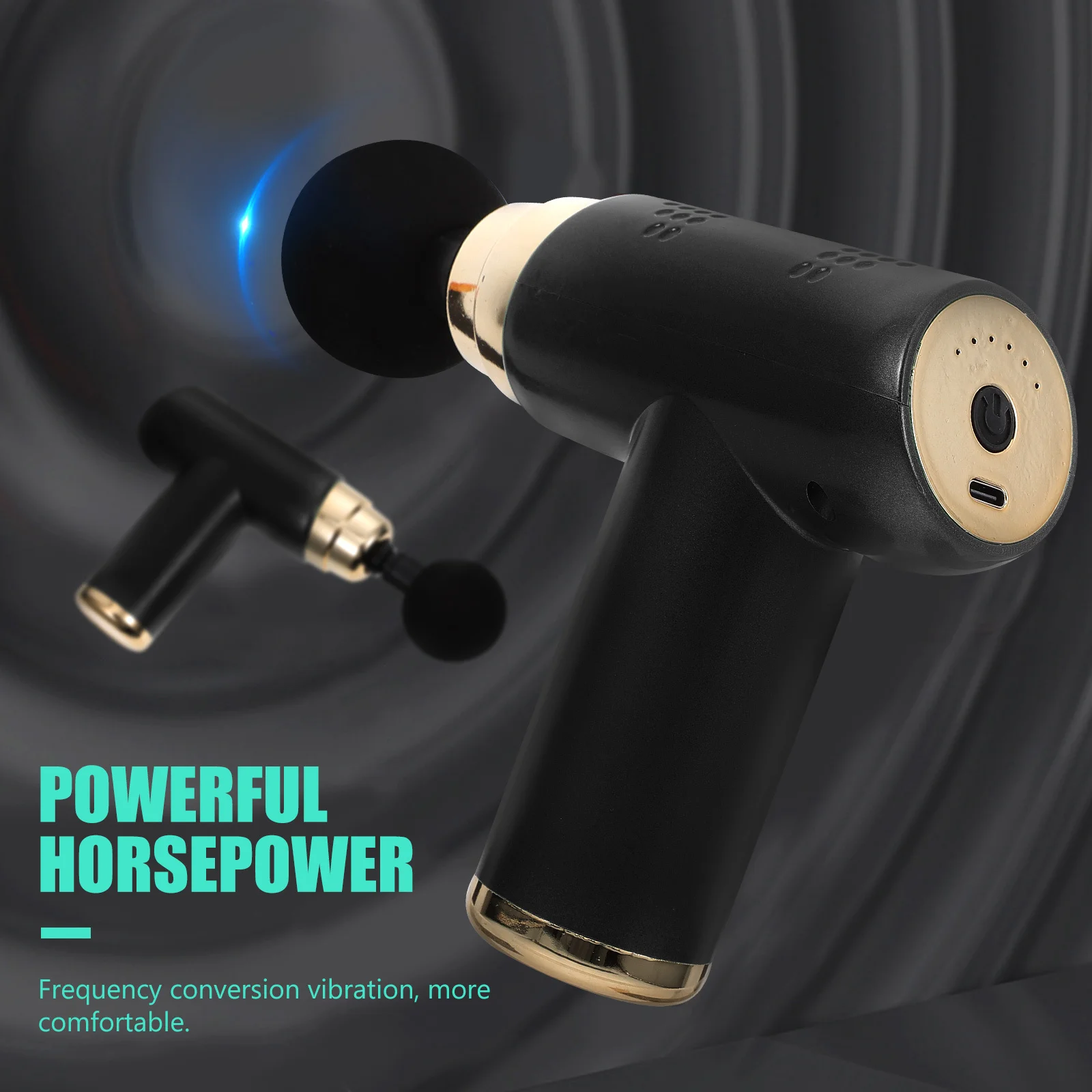 

Мини-массажер для фасции, 6-скоростной регулируемый массажер для расслабления мышц, портативный фитнес-помощник для домашнего использования, путешествий, ударный массажер