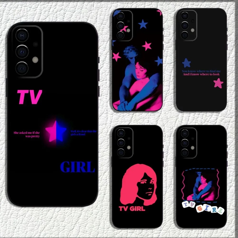 

Hot Band T-TV G-Girl Phone Case For Samsung Galaxy A13,A21s,A22,A31,A32,A52,A53,A71,A80,A91 Soft Black Shell