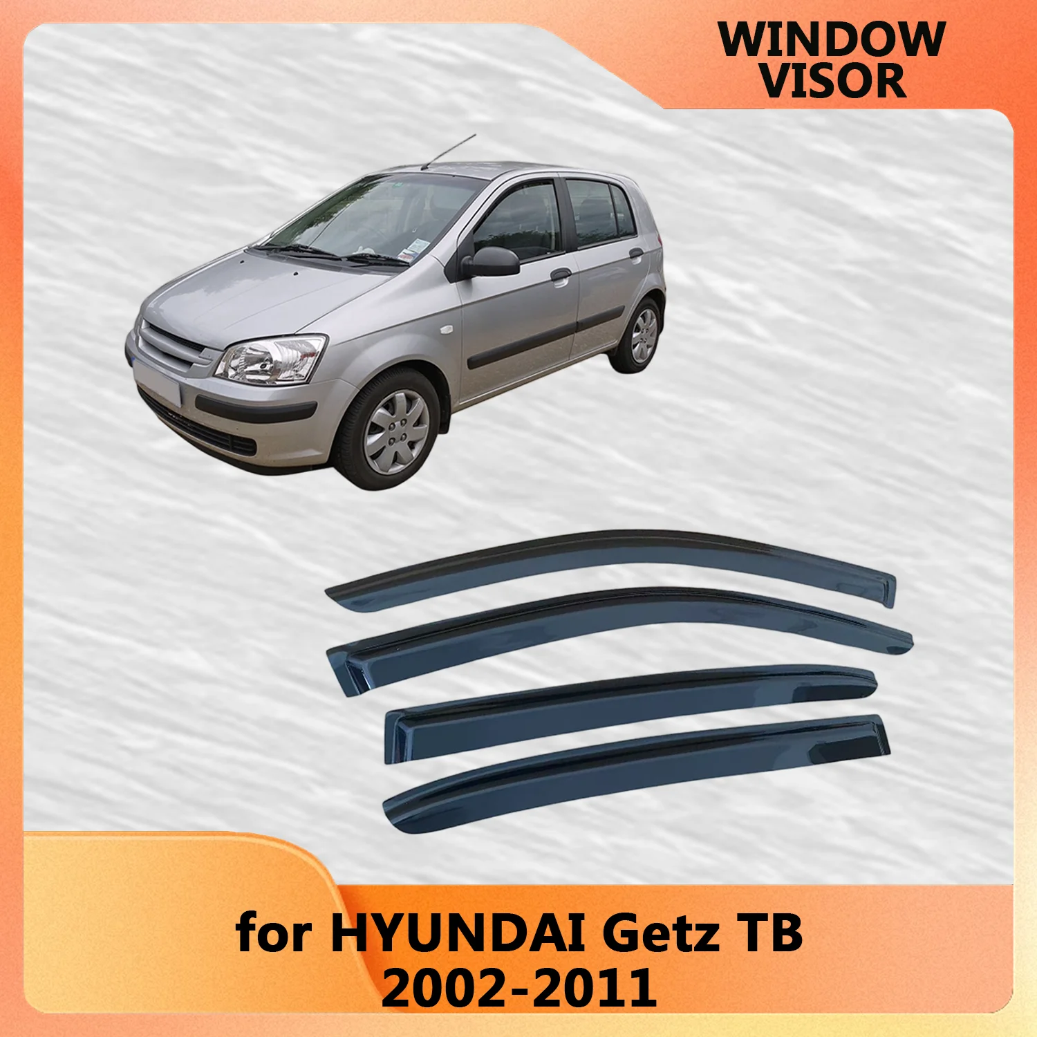 

Для Hyundai GETZ 2002 2003 2004 2005 2006 2007 2008 2009 2010 2011 ветровые дефлекторы дождевики дверной козырек вентиляционный козырек оконный козырек