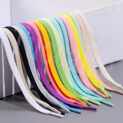 Tali sepatu ceper 1คู่สำหรับรองเท้าผ้าใบ26สีผ้าลูกไม้สีขาวรองเท้าบู้ทลูกไม้สำหรับรองเท้านุ่มแบบคลาสสิก