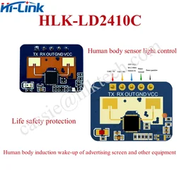 Hot Hi-Link High Sensitivity LD2410C 24GHz mmWave Human Presence Status Sensing Radar Sensor Module HLK-LD2410C