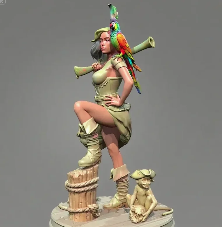 

Высота человека, 38 мм, 50 мм, 75 мм, наборы моделей из смолы, фигурка красоты, бесцветная и самособранная TD-7473/3D