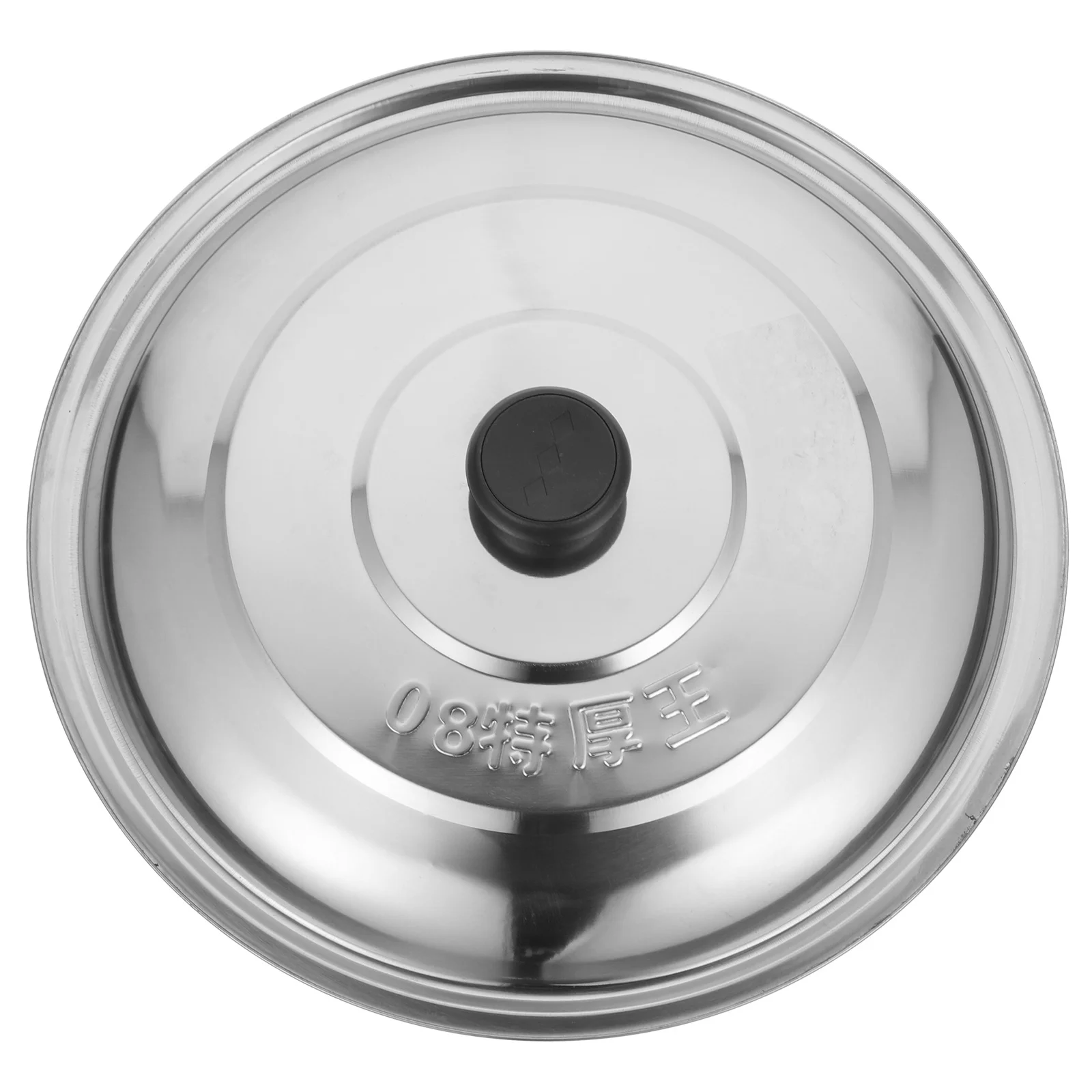 

Household Stainless Steel Pot Cover with Plastic Knob Multi-Function Pan Lid for Various Cookware Kitchen Accessory