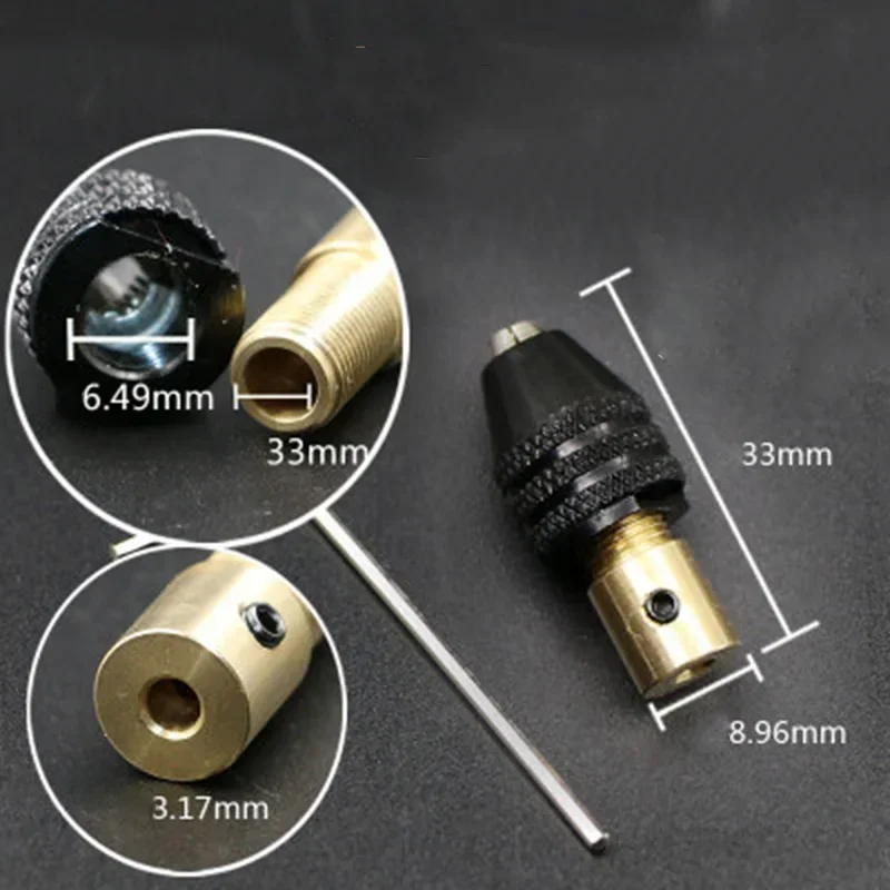 เปลี่ยนเจาะ Chuck อะไหล่ MINI 0.3-3.5 มม.ชุดอลูมิเนียมเปลี่ยนเครื่องมืออิเล็กทรอนิกส์ขนาดเล็กใหม่ขายร้อน