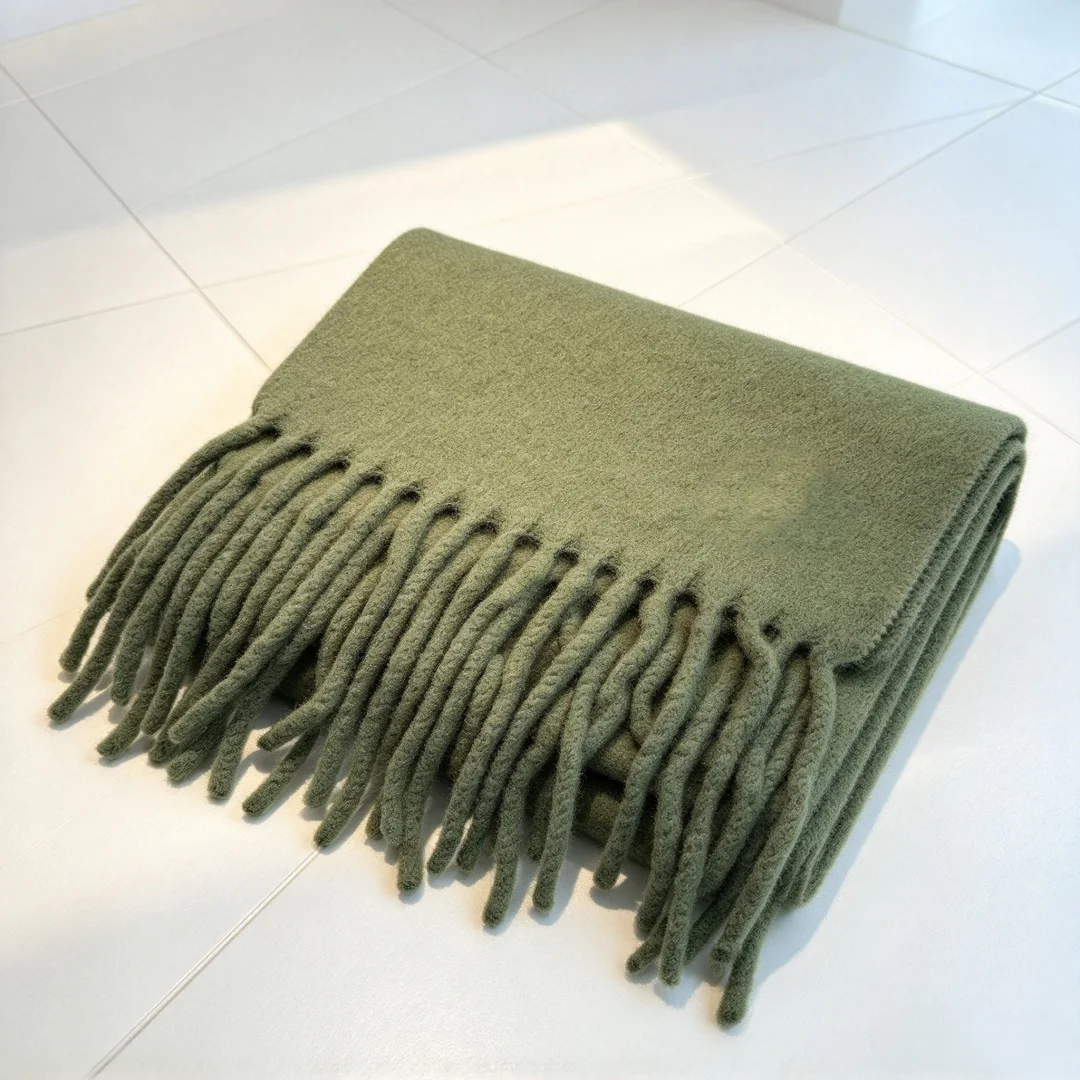 Luxury Brand Women's Scarf Shawl Neck Warmer Fashion Soft Scarf  Minimalist Versatile Handmade Premium Ideal for Gifting 23*185 - view 6