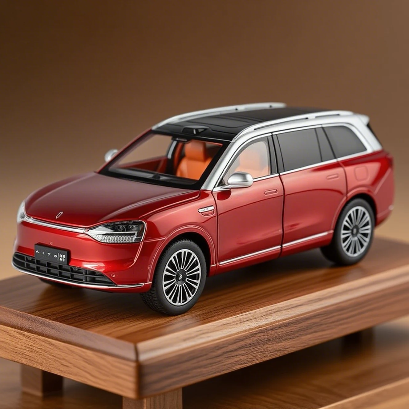 

1:24 AITO M9 SUV Alloy New Energy Car Model Diecast Metal Luxy Vehicles Car Model High Simulation Sound and Light Kids Toys Gift