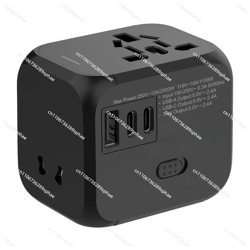 Conversion Plug Socket Multinational Adapter 2.4A Multifunctional Socket Travel