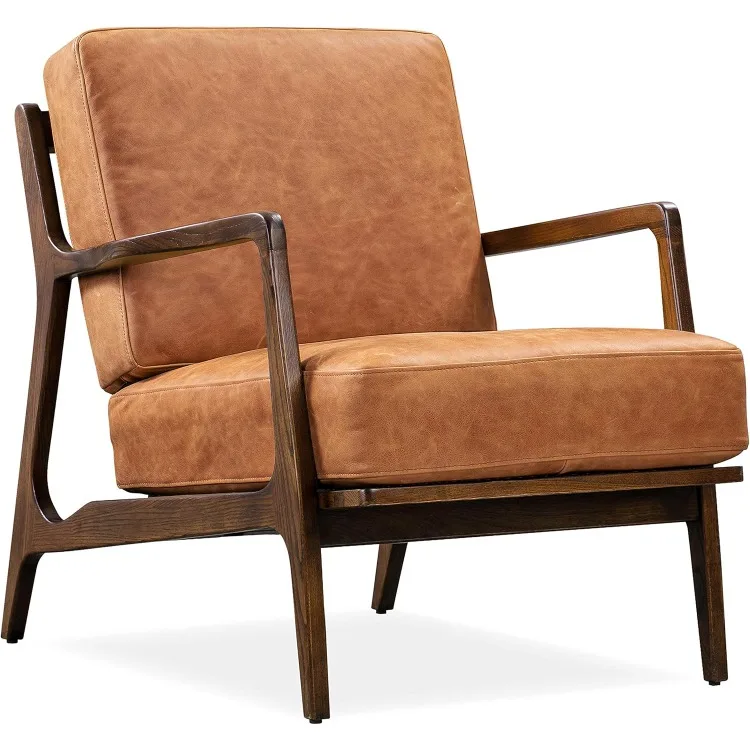 Verity Lounge Chair, Single, Cognac Tan