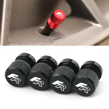 4 kusy pro Seat Leon FR+ Cupra Ibiza Altea Exeo Formula Racing Car Krytky ventilků pneumatik Kryty kol Voděodolné příslušenství 8 nejlepší prodej logo Seat Leon FR - №6