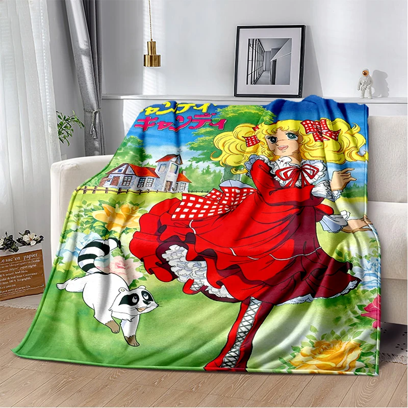 Candy Candy 29 Style New Retro Cartoon Girl Anime Soft Plush Blanket,Flannel Throw Blanket for Living Room Bedroom Sofa Kid Gift