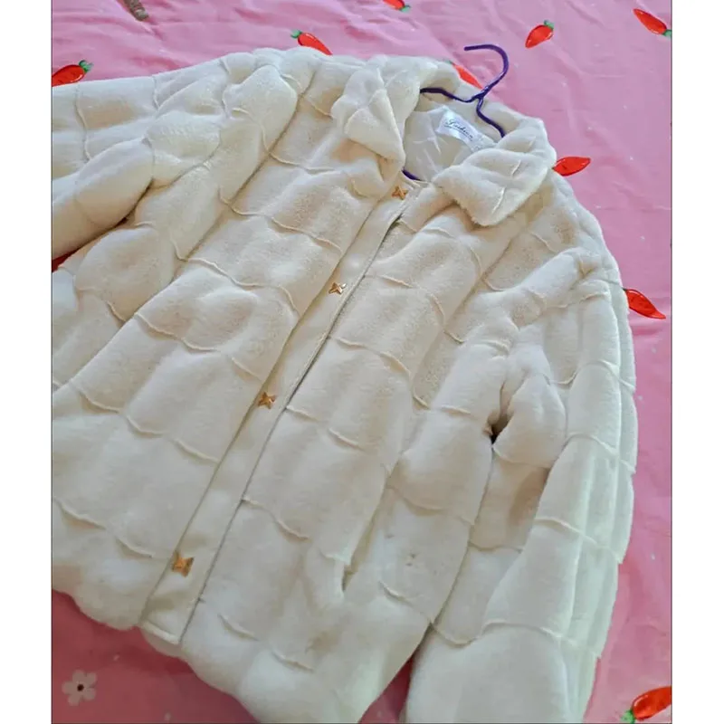 Korean Danish Mink Coat Women's Autumn Winter 2025New Short Fur Jacket High-Quality Outerwear Foreign Mother Overwear Ladies Top
