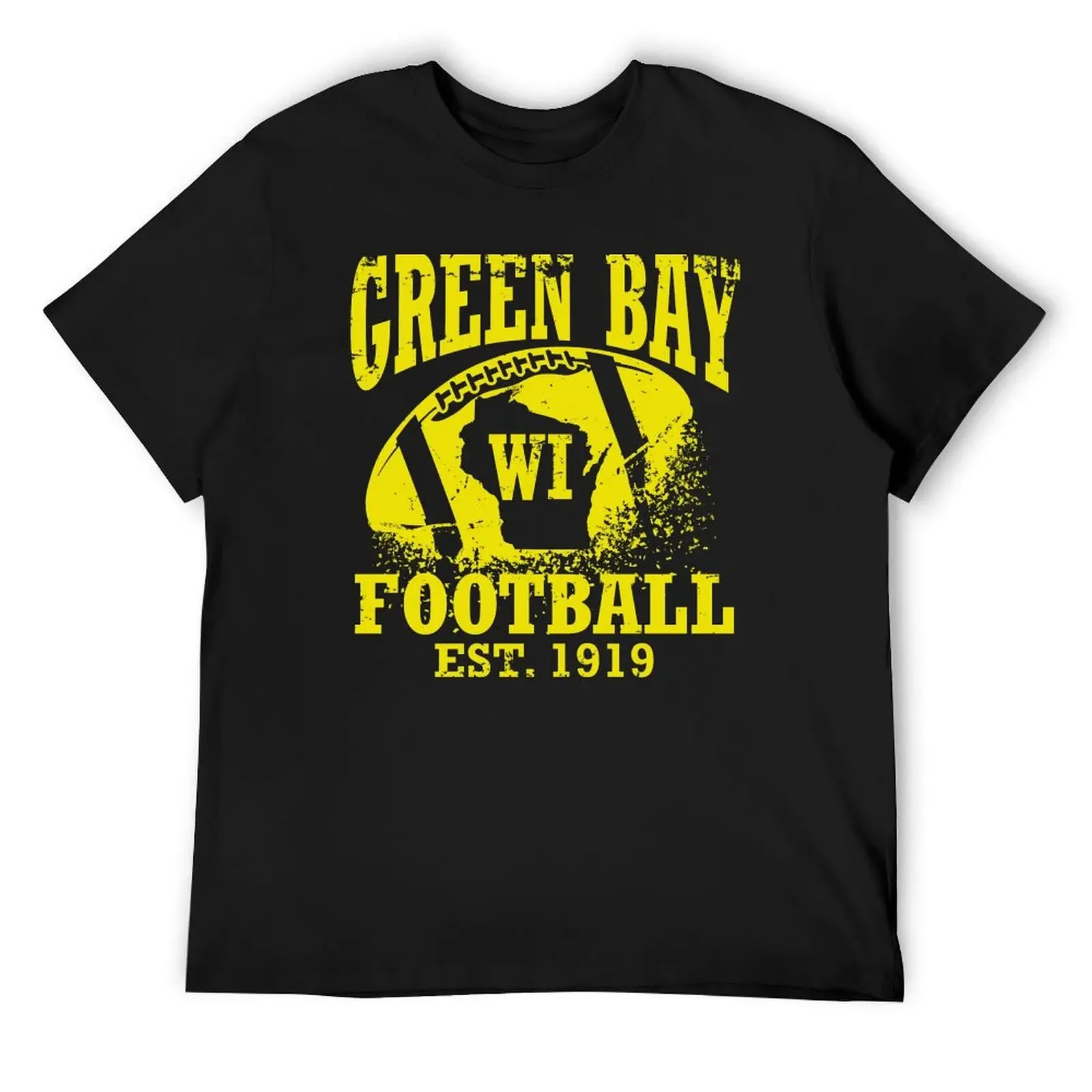 Green Bay Football T-Shirt plus size tops anime t shirts vintage t shirts oversized plain black t shirts men