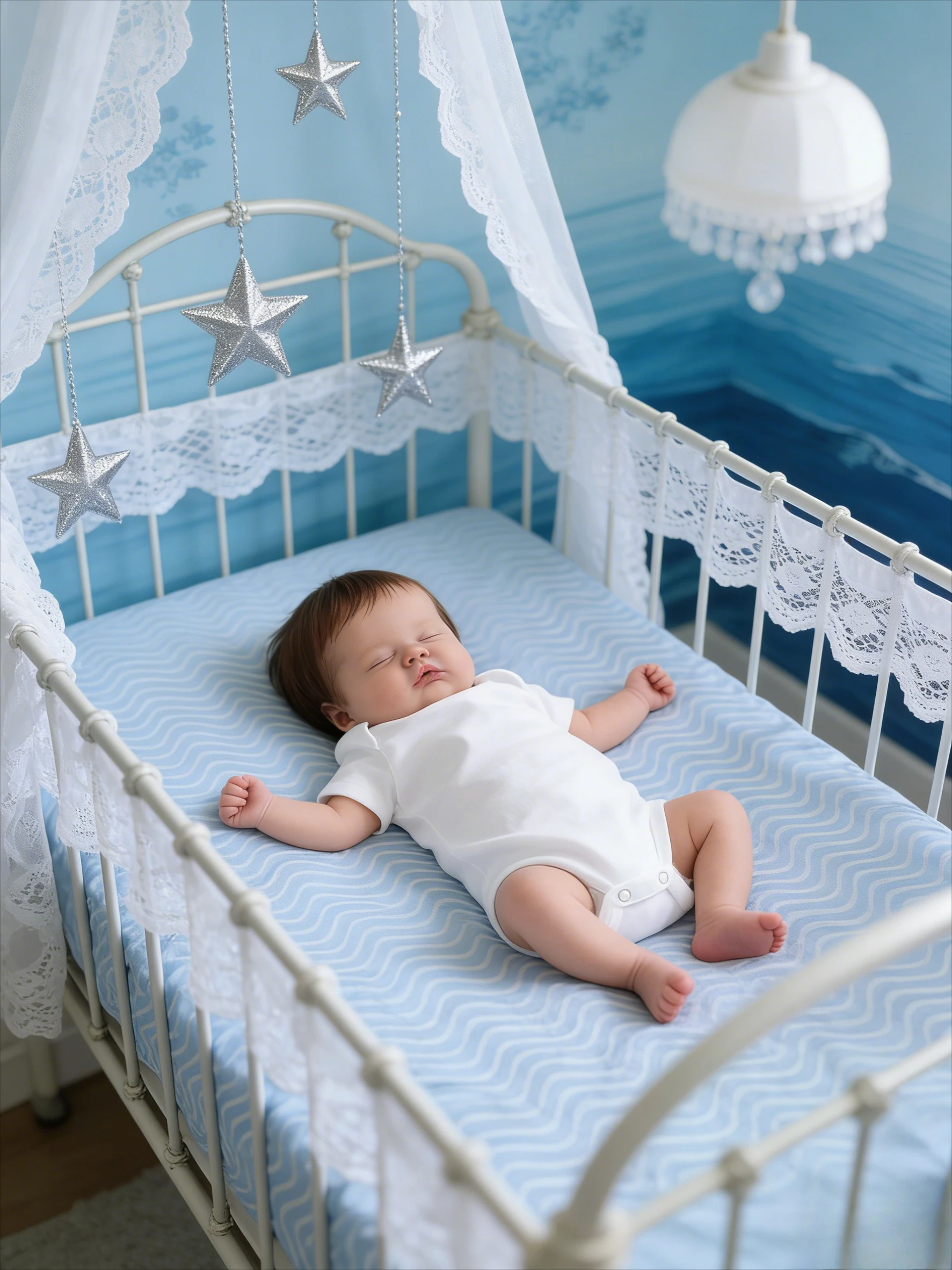 

48cm Lifelike Reborn Baby Doll Quinbee Newborn Realistic Handmade 3D Skin Painted with Visible Veins And Hair