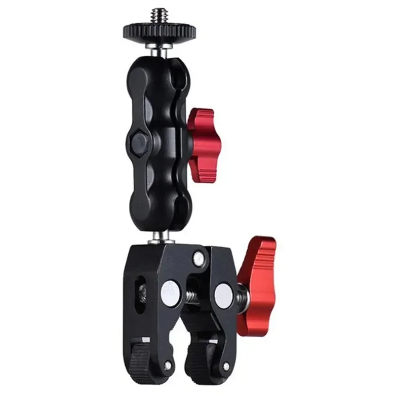 Multi-function Ball Head Super Clamp Ball Mount Clamp Magic Arm for GPS Phone Monitor Video Light Super Clamp with 1/4 Thread