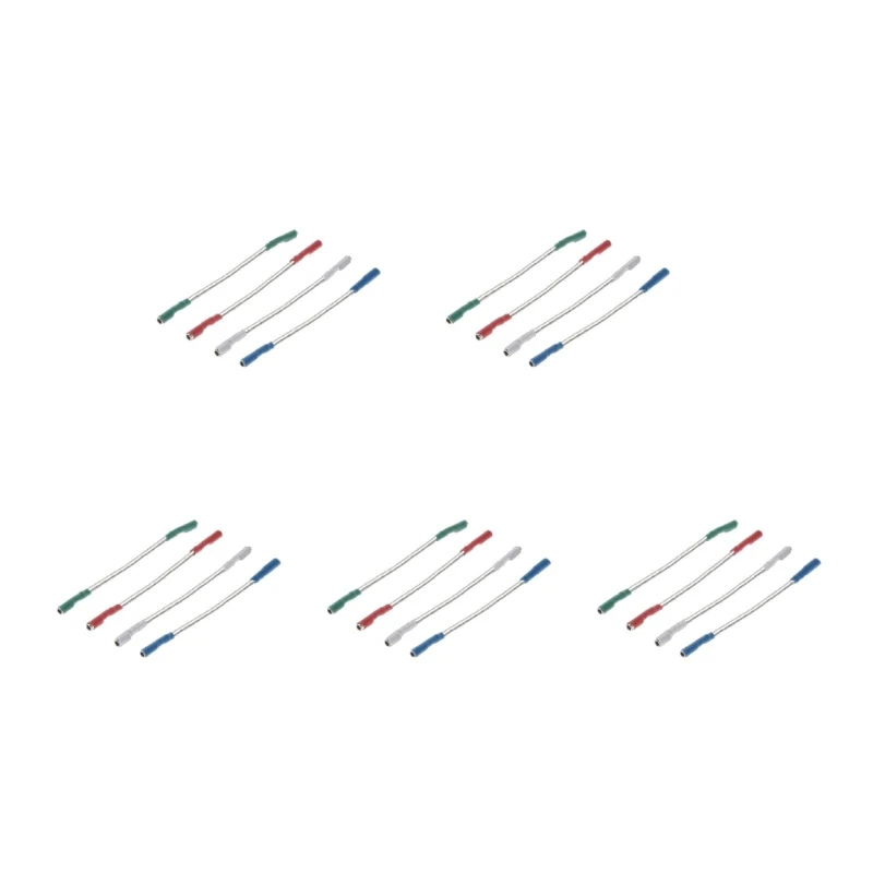 4 40mm Bạc Dẫn Đầu Dây Cáp Đa Năng cho 1.2-1.3mm Chân Bàn Xoay Phono Headshell 448F