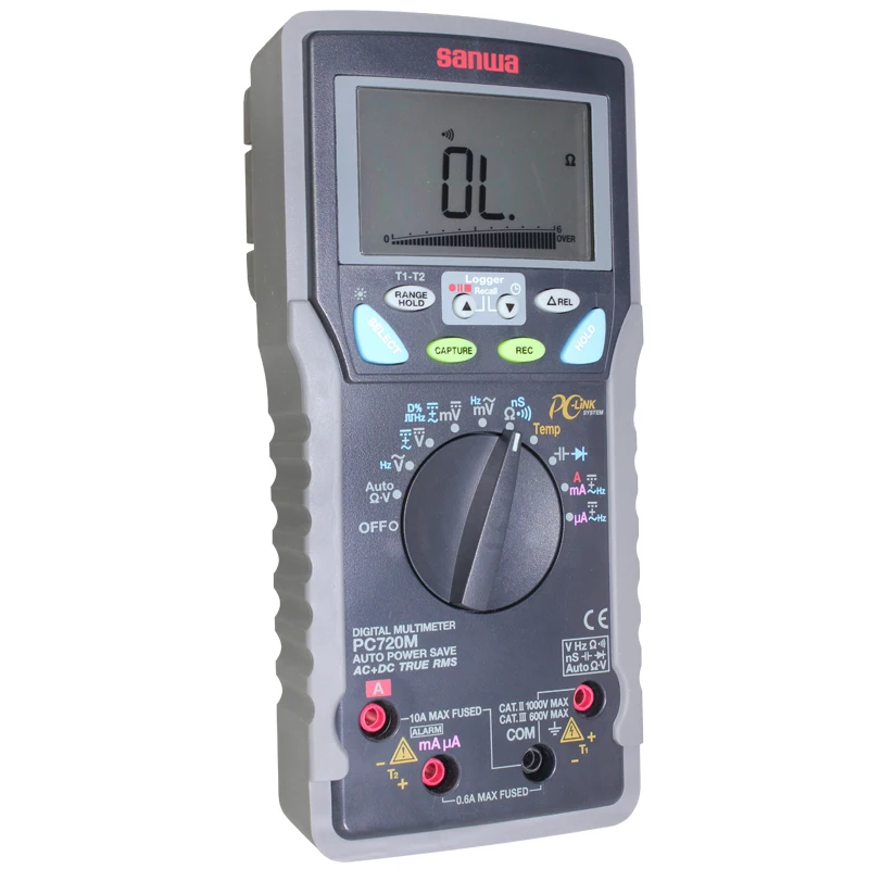 Japan sanwa PC720M High Accuracy/High Resolution Digital Multimeter;87,382 points data logging in built-in memory/PC connection