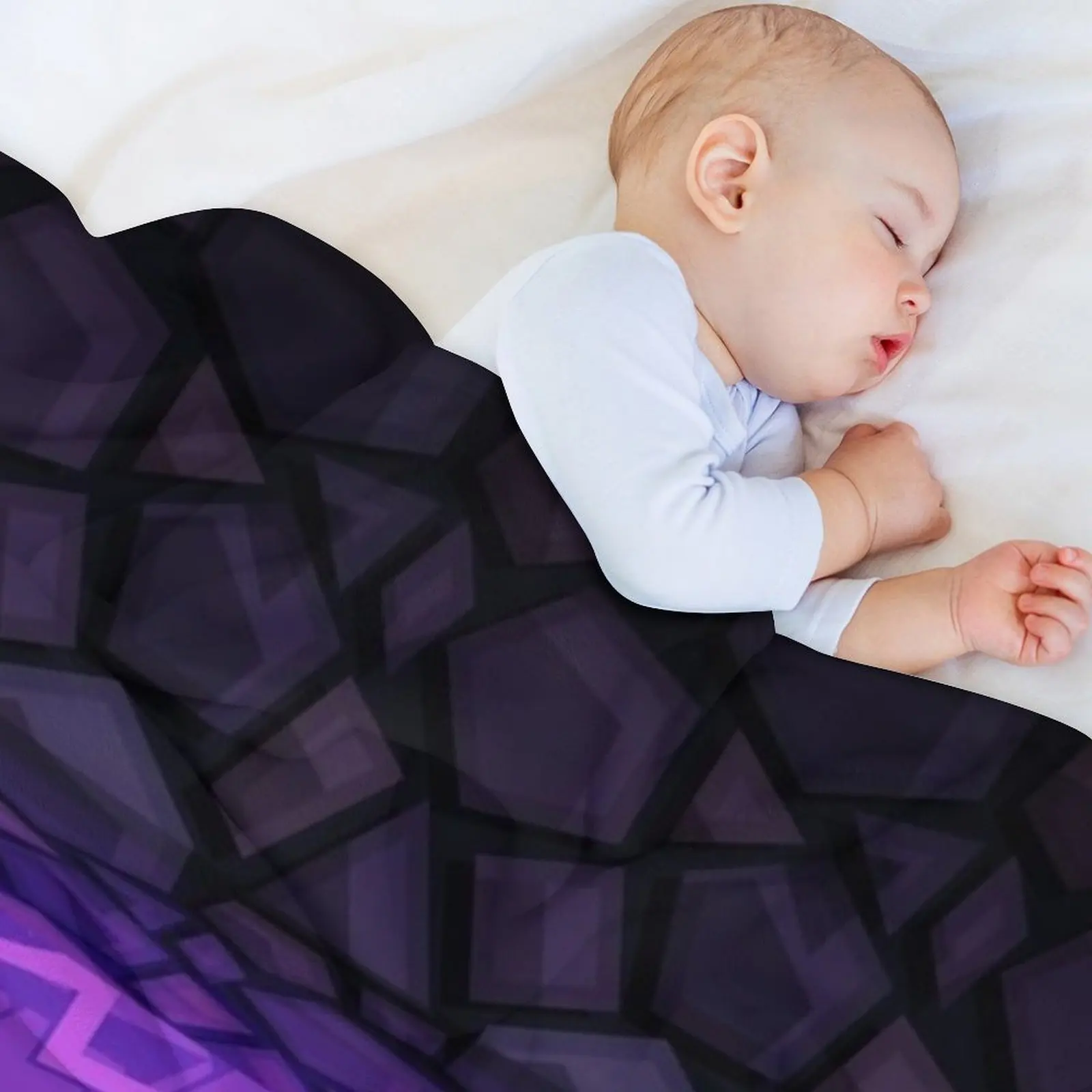 Portal Obsidian Nether - PureBDcraft رمي بطانية أريكة منقوشة على الأريكة لبطانيات فروي رقيقة للأريكة