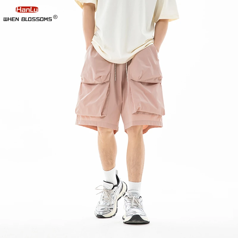 Hip Hop Trend Three Shorts  Large Pocket Cargo Shorts For Men\'s 2024 Summer New Outdoor Fashion Brand Loose Casual Shorts