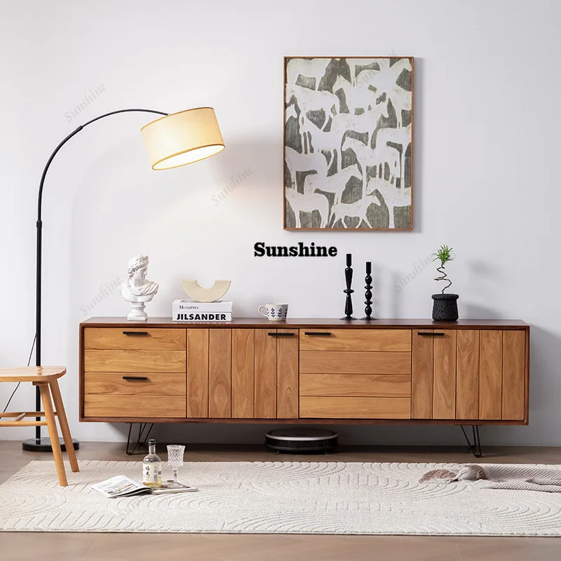 

American Aesthetic Tv Stand With Drawers Storage Retro Classic Tv Stand Bedroom Hidden Storage Wohnwand Tv Möbel Home Furniture